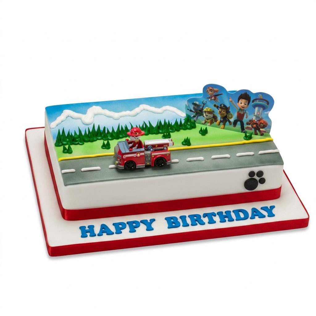 Paw Patrol Marshall Kids Birthday Cake