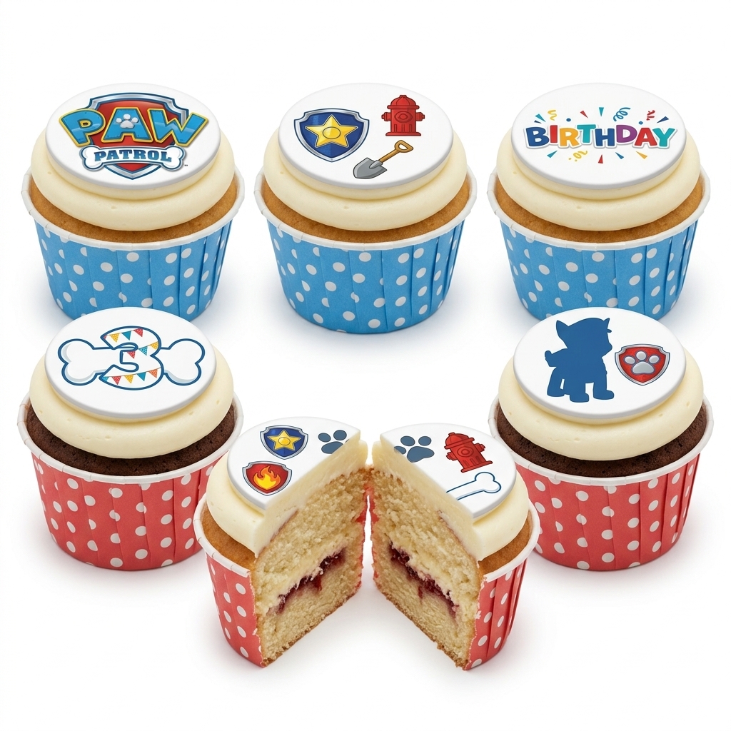 Paw Patrol Birthday Cupcakes