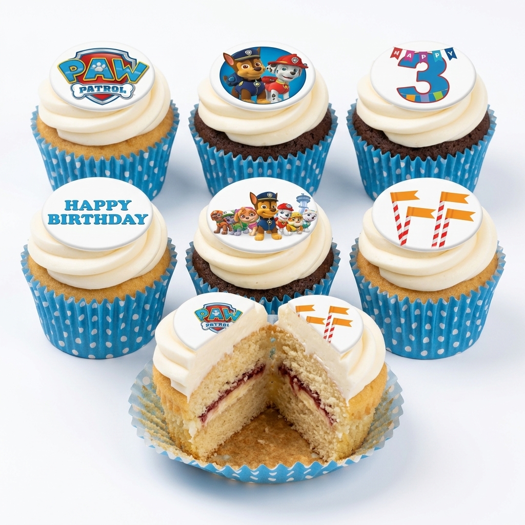 Paw Patrol Birthday Cupcakes