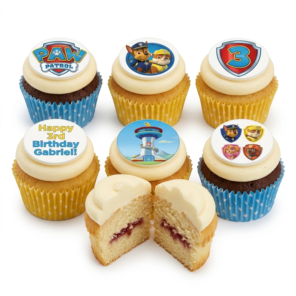 Paw Patrol Birthday Cupcakes