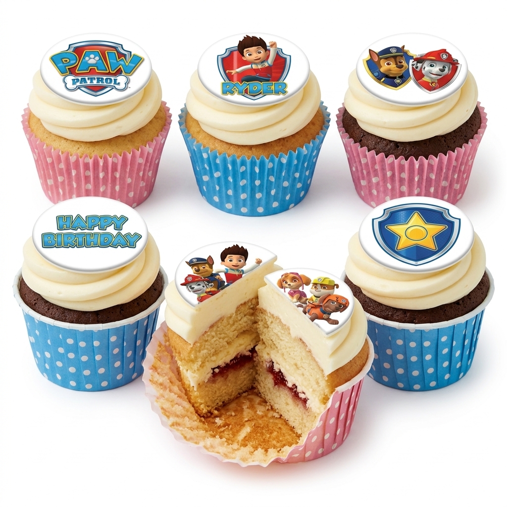 Paw Patrol Birthday Cupcakes