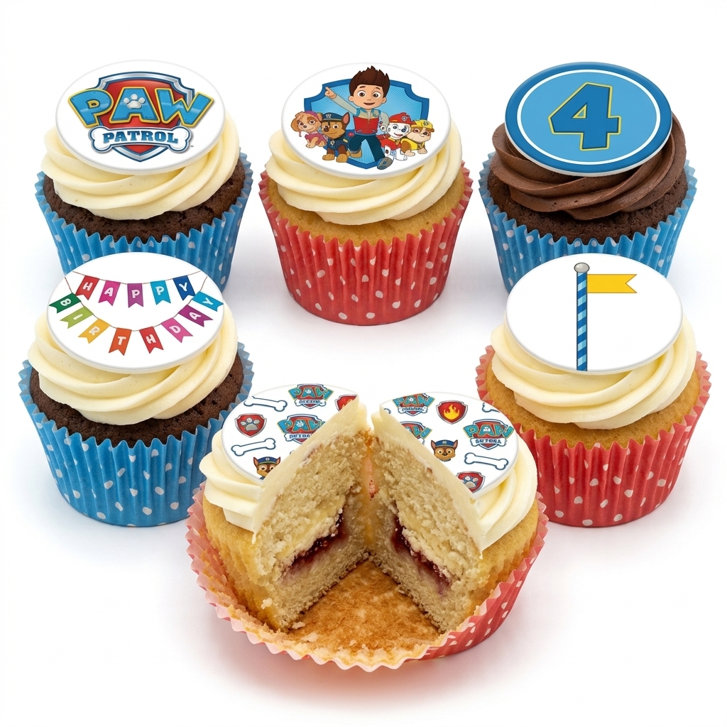 Paw Patrol Birthday Cupcakes