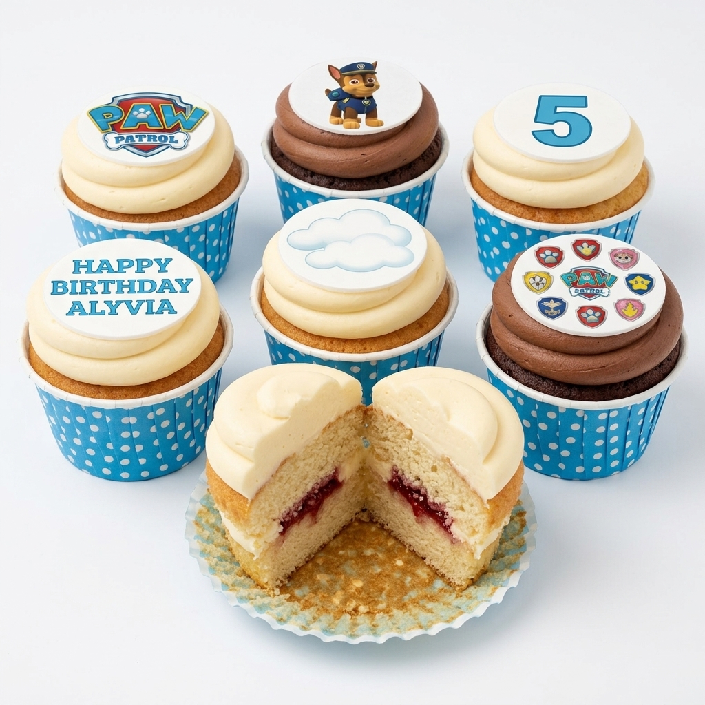 Paw Patrol Birthday Cupcakes