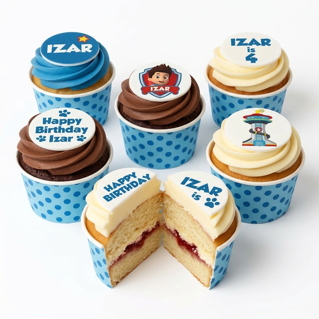 Paw Patrol Birthday Cupcakes for Boys