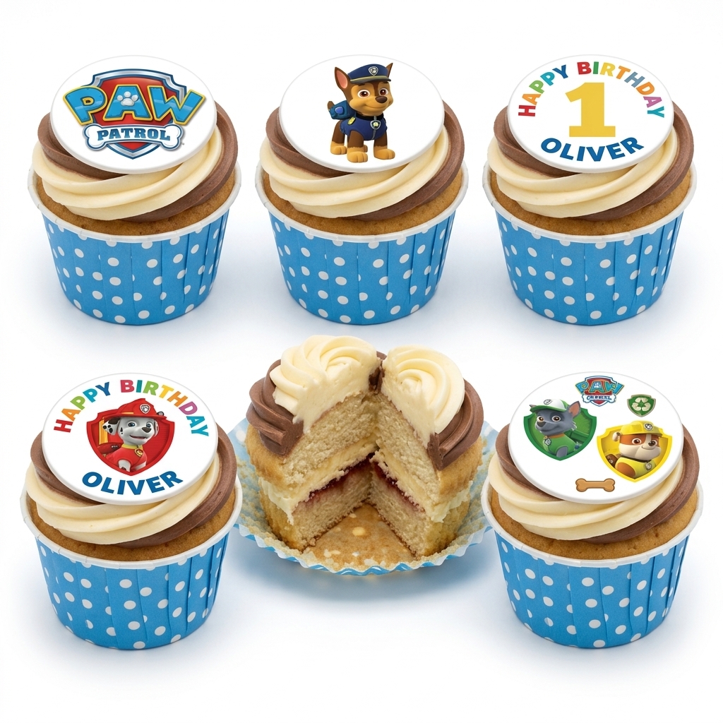 Paw Patrol Birthday Cupcakes for Kids