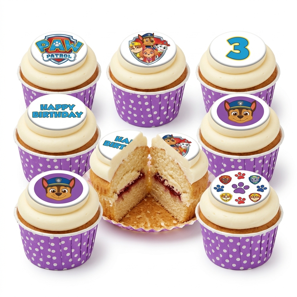 Paw Patrol Birthday Cupcakes for Kids