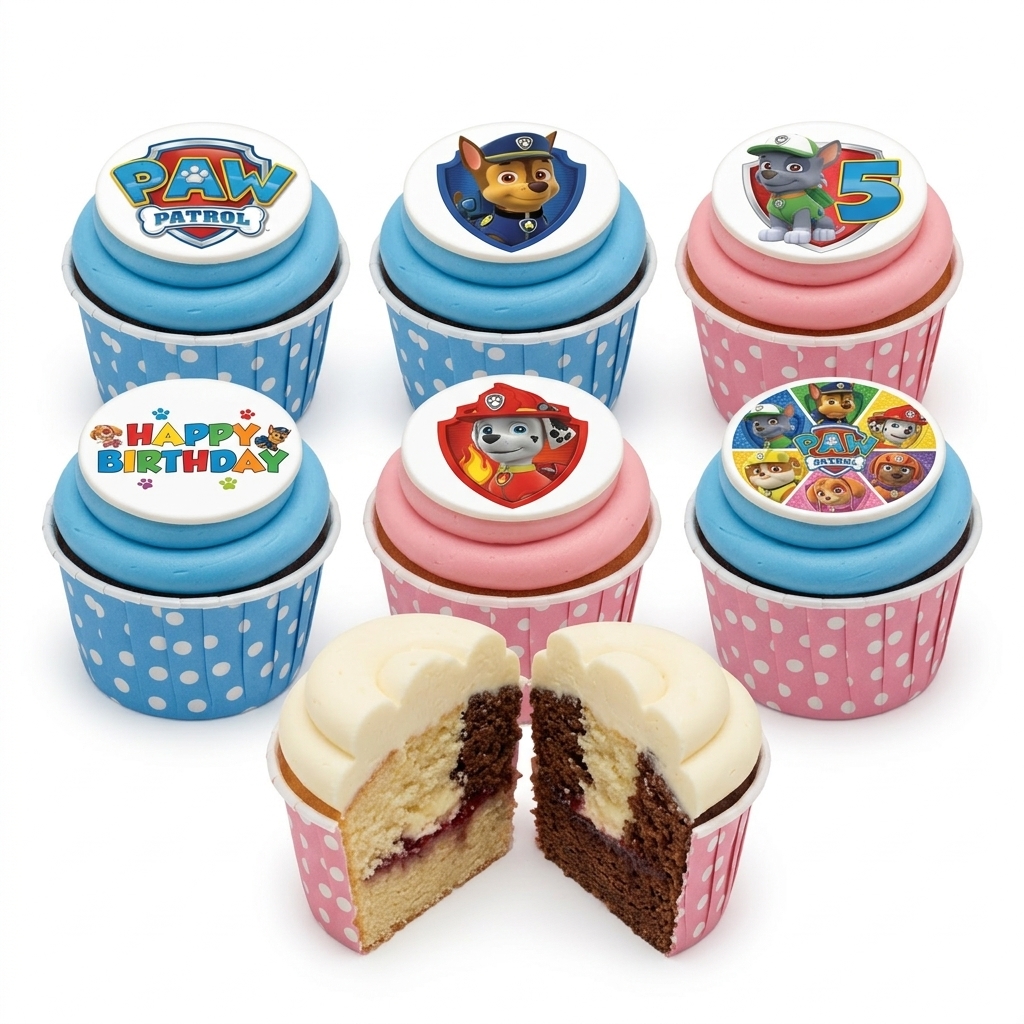 Paw Patrol Birthday Cupcakes