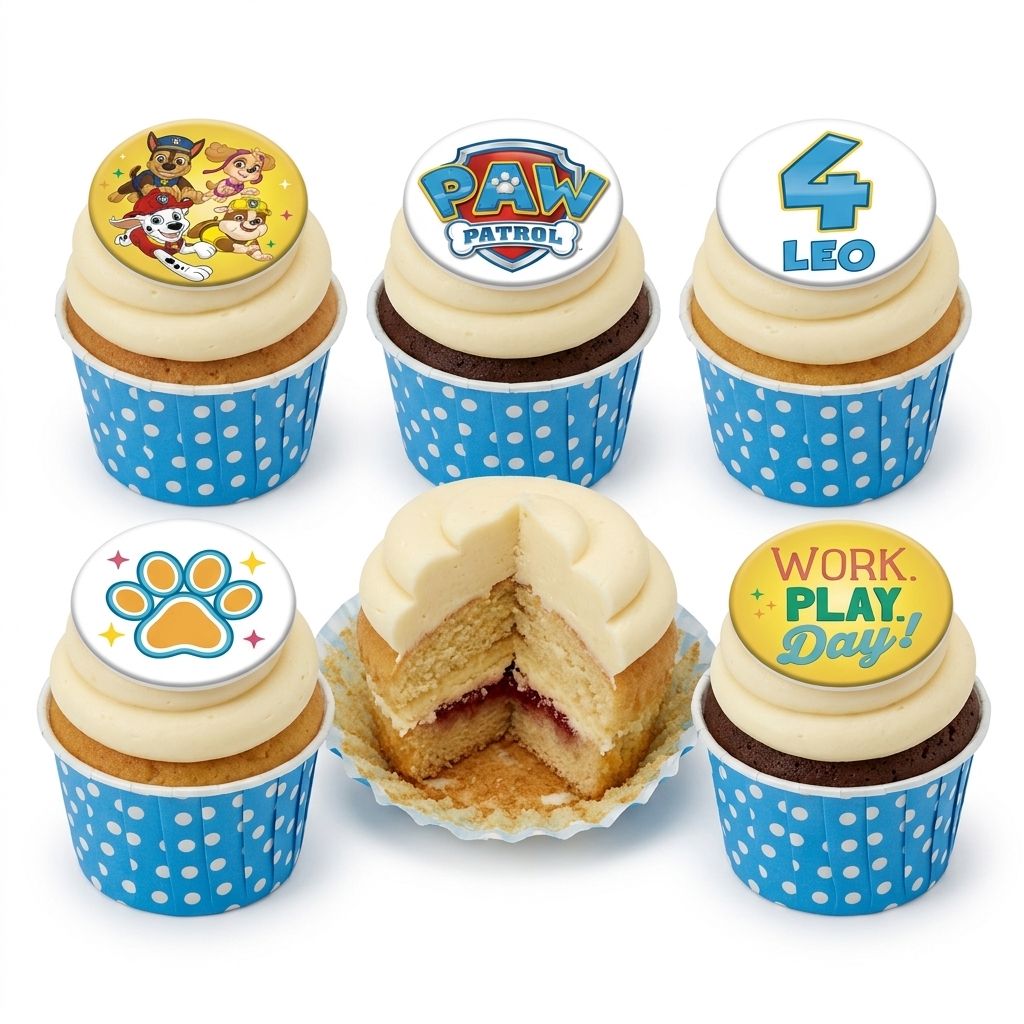 Paw Patrol Birthday Cupcakes