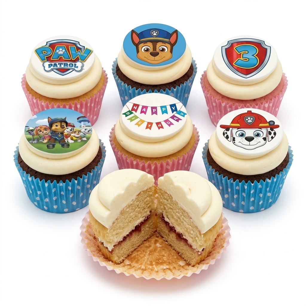Paw Patrol Birthday Cupcakes for Kids