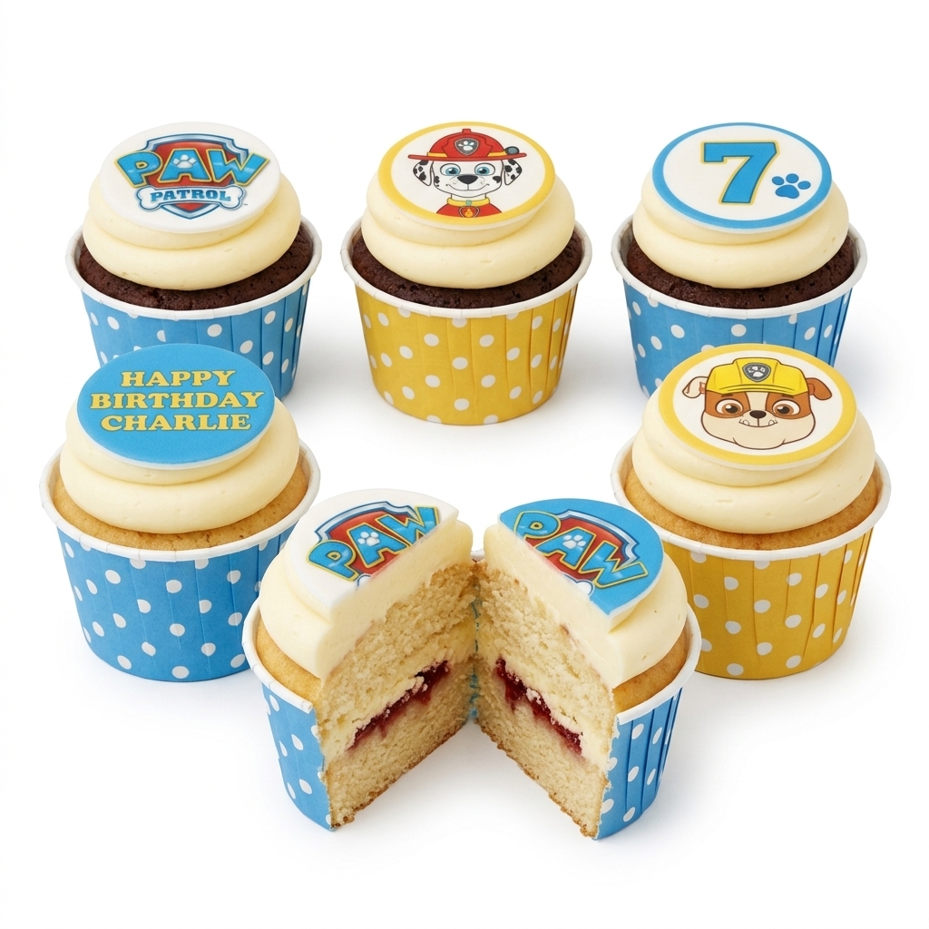 Paw Patrol Birthday Cupcakes for Kids