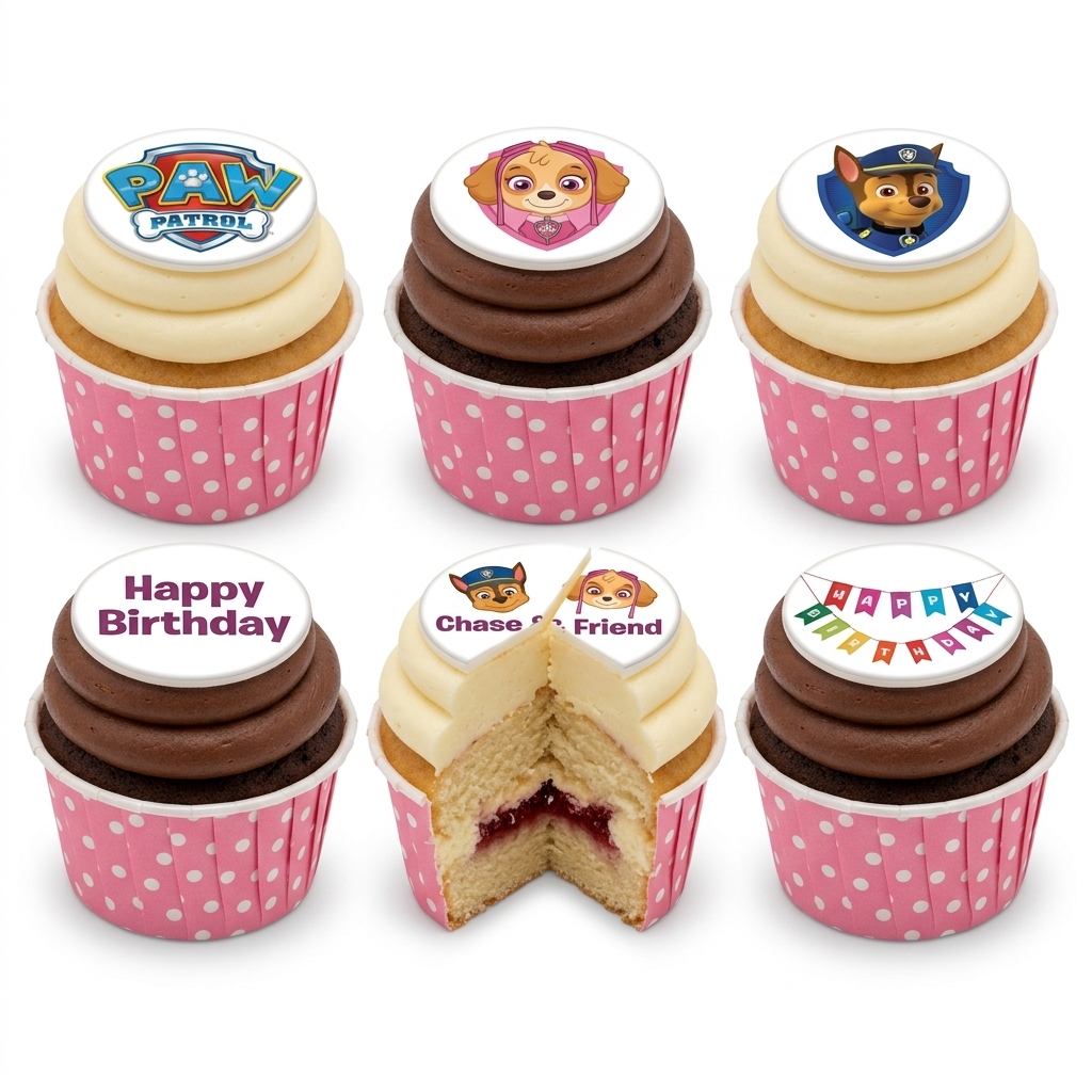 Paw Patrol Birthday Cupcakes