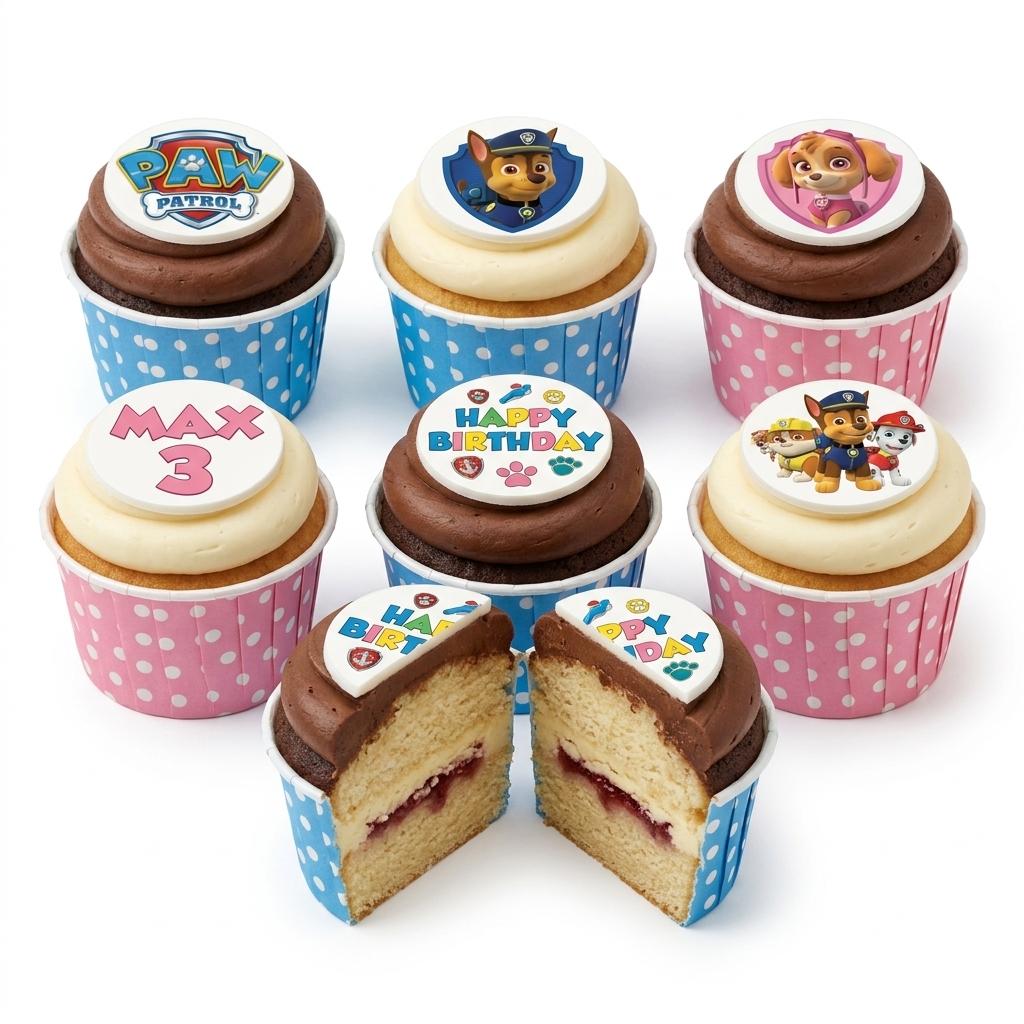 Paw Patrol Birthday Cupcakes for Kids
