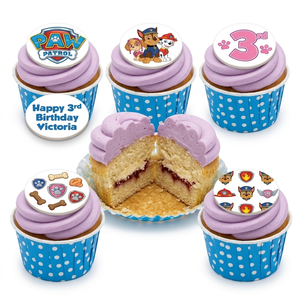 Paw Patrol Birthday Cupcakes