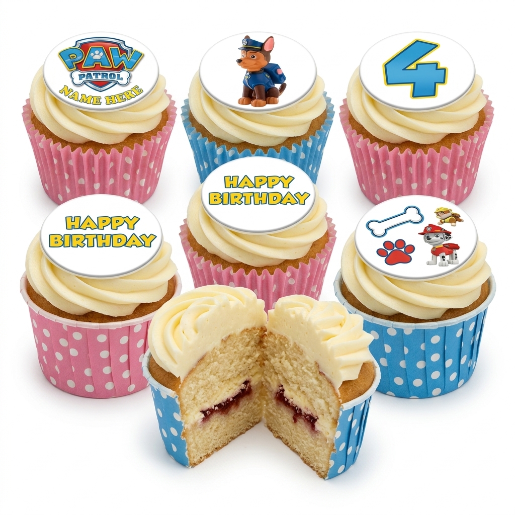Paw Patrol Birthday Cupcakes