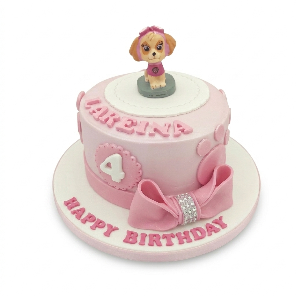 Skye Paw Patrol Birthday Cake for Girls