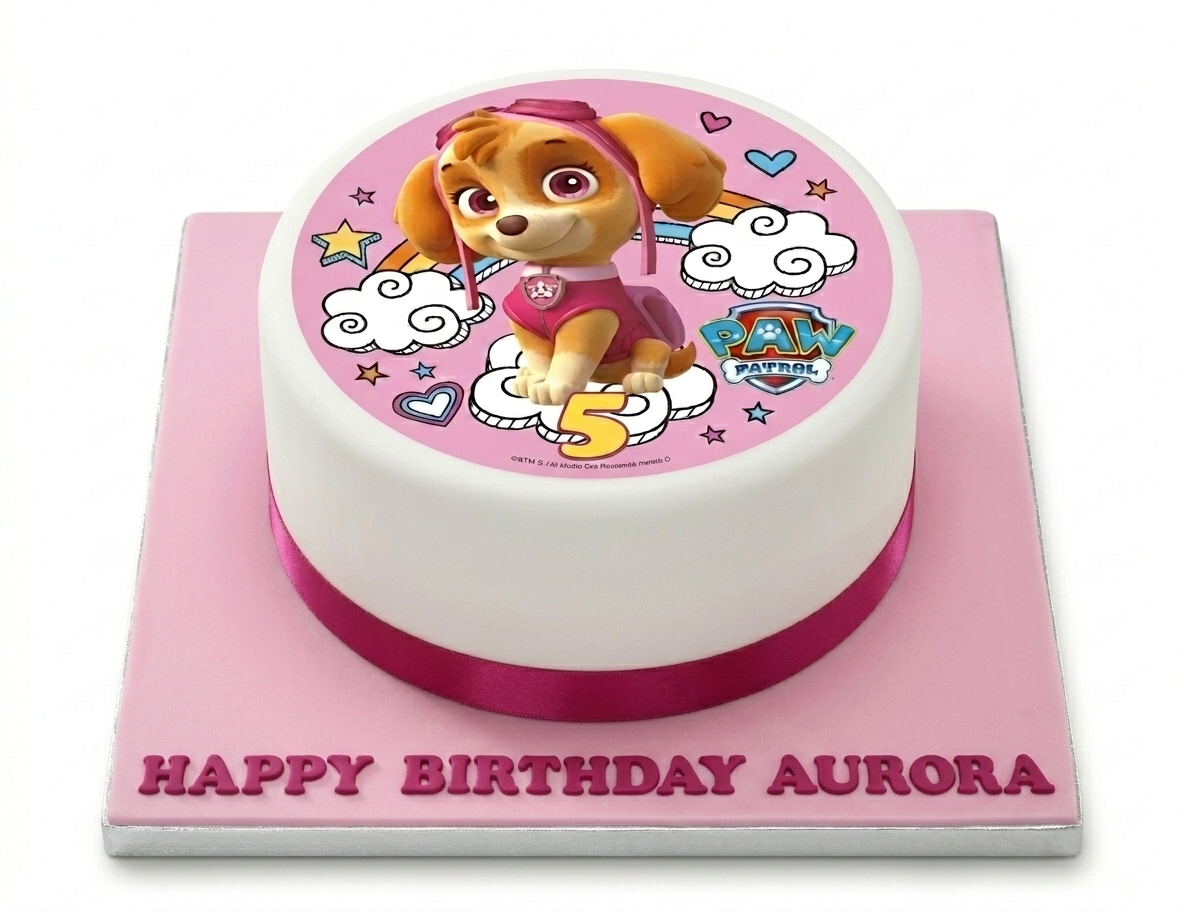 Skye Paw Patrol Birthday Cake for Girls