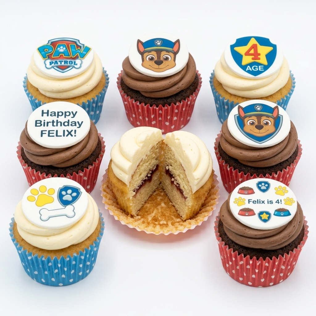Paw Patrol Birthday Cupcakes for Kids