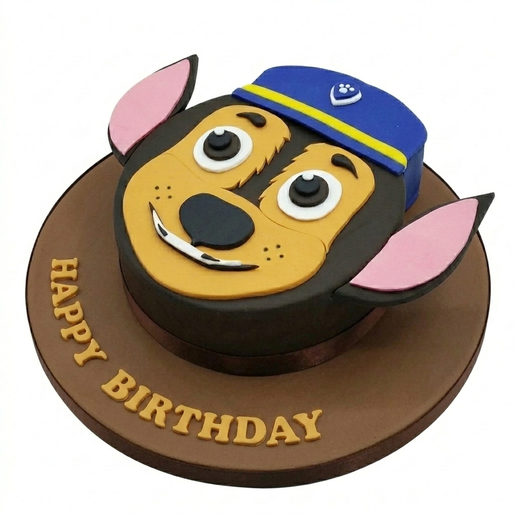 Paw Patrol Chase Birthday Cake for Kids