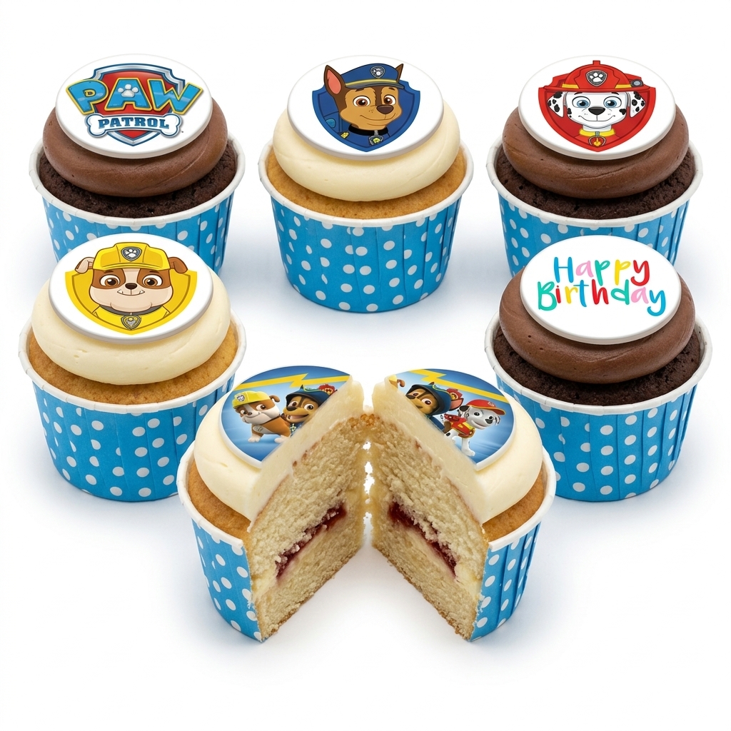 Paw Patrol Birthday Cupcakes