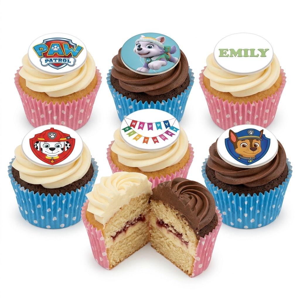 Paw Patrol Birthday Cupcakes