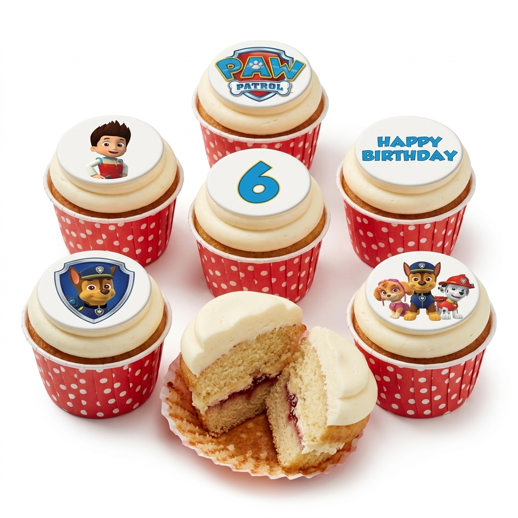 Kids Paw Patrol Birthday Cupcakes