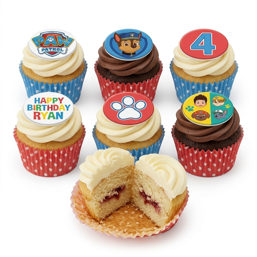 Paw Patrol Birthday Cupcakes for Kids