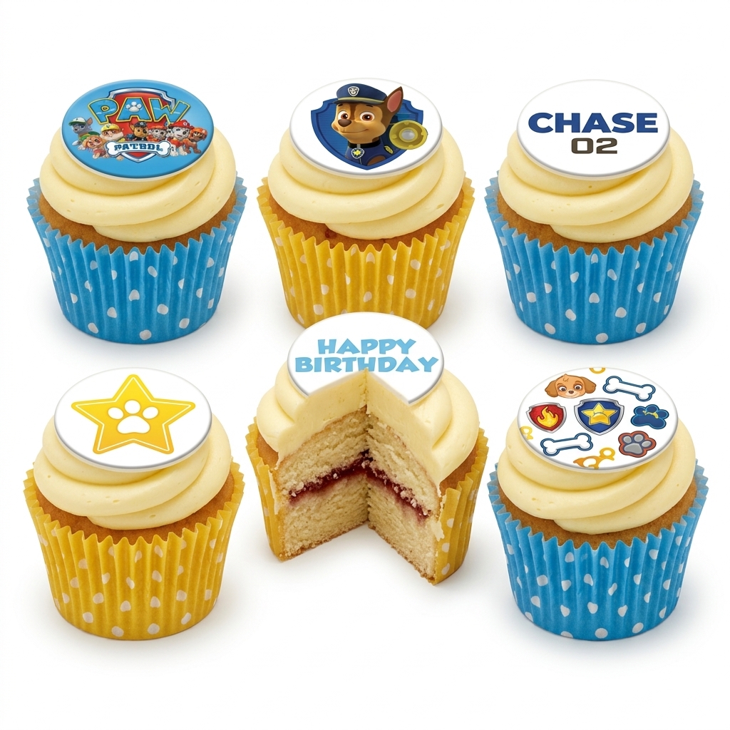 Paw Patrol Birthday Cupcakes