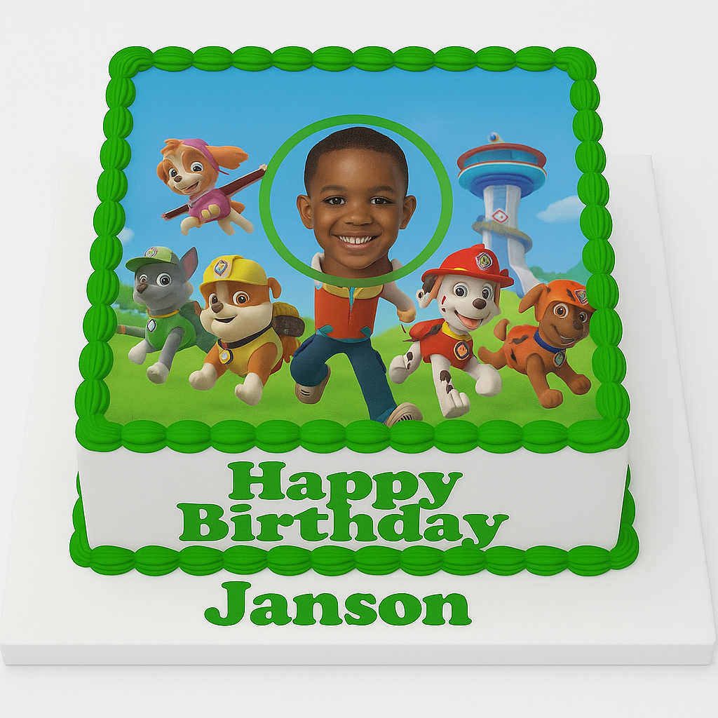 Paw Patrol Photo Cake