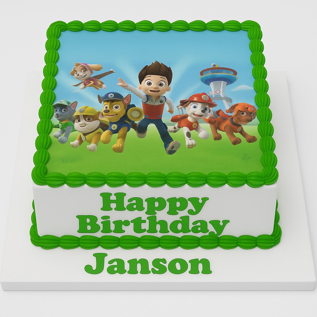 Paw Patrol Photo Cake