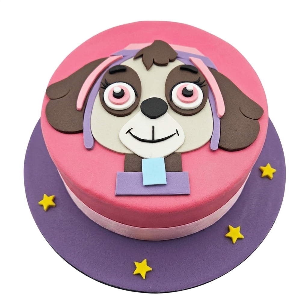Skye Paw Patrol Birthday Cake for Girls