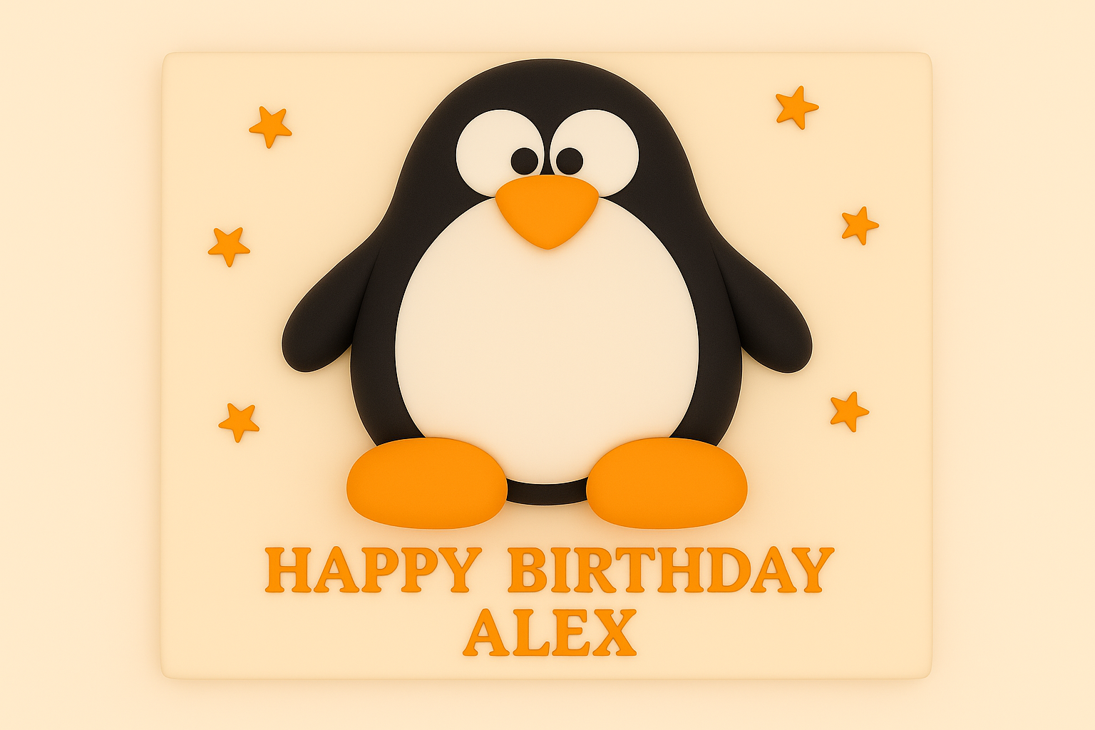 Penguin cake