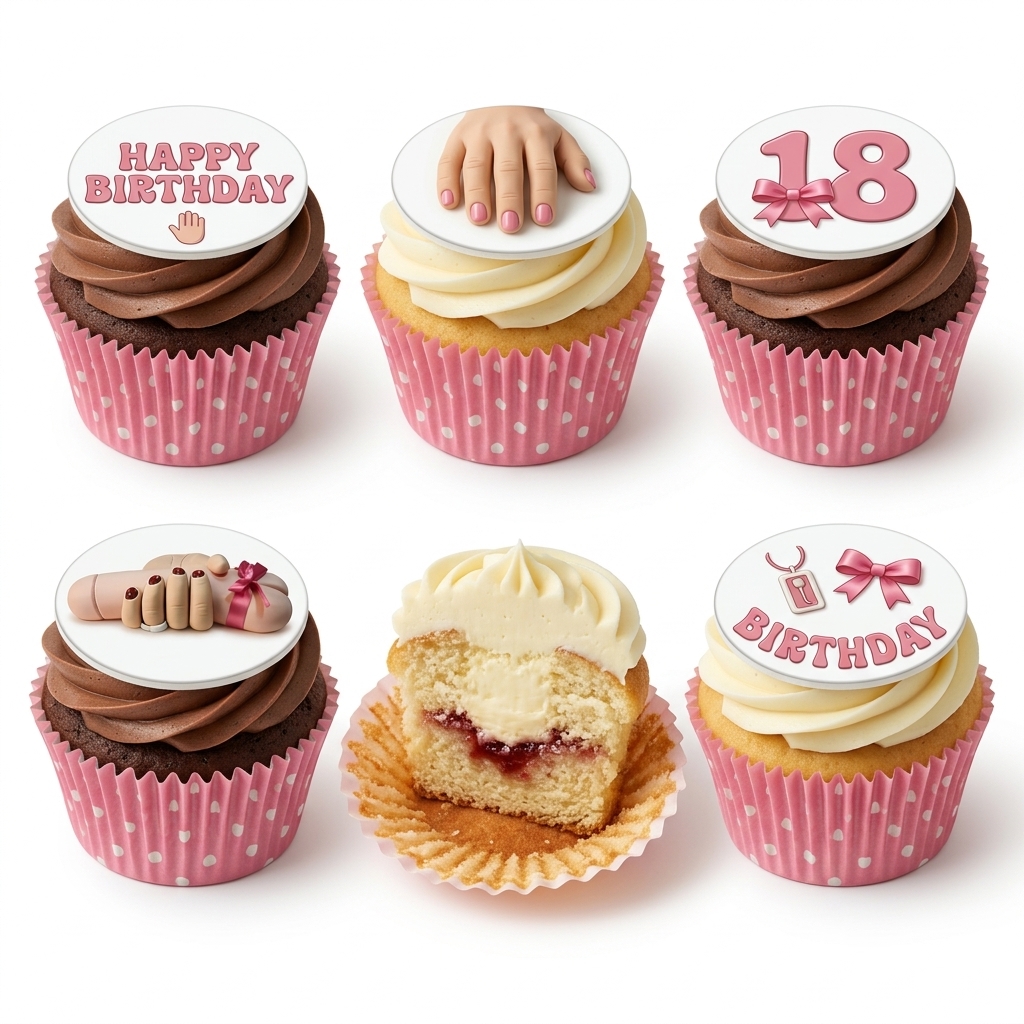 Rude Birthday Cupcakes for Her