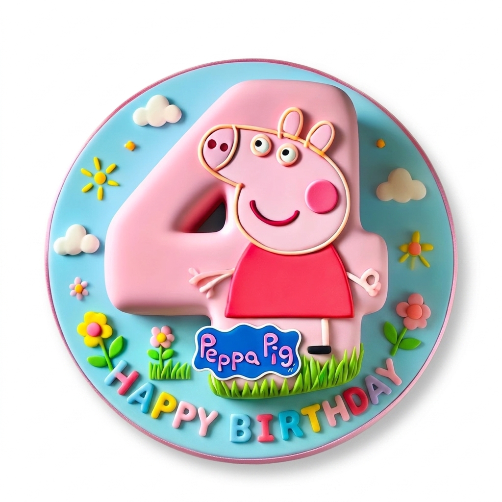 Peppa Pig Birthday Cake for Kids