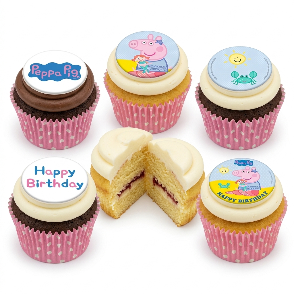 Peppa Pig Birthday Cupcakes