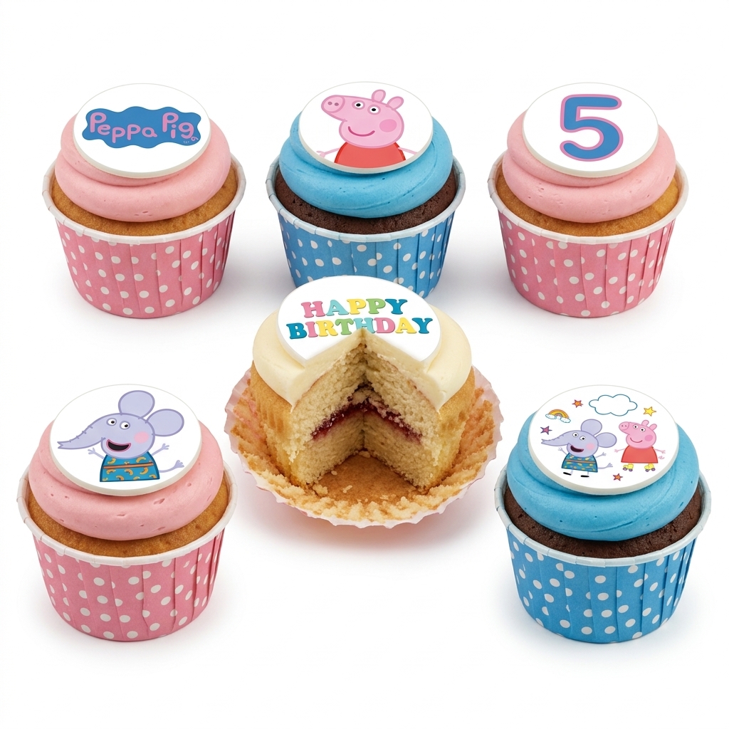 Peppa Pig Birthday Cupcakes