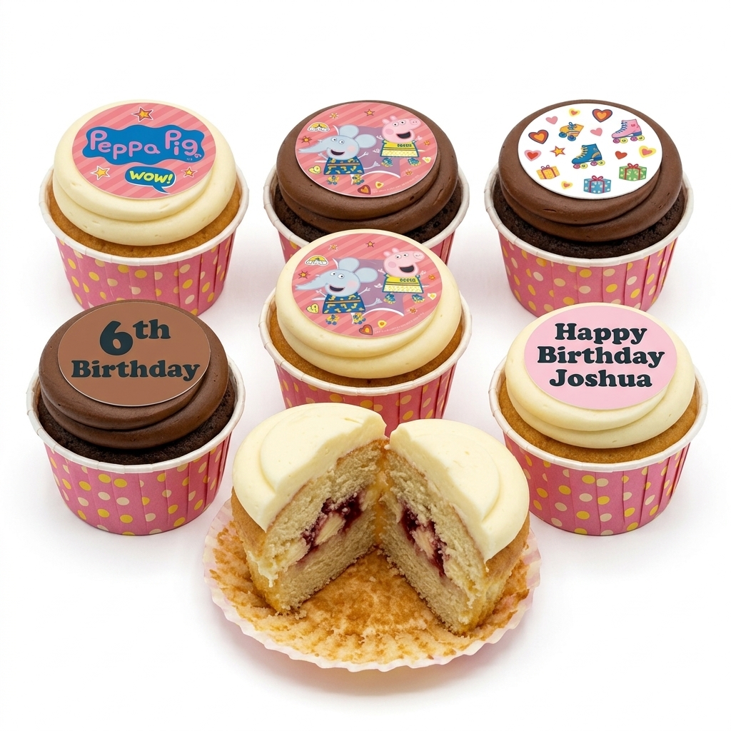 Peppa Pig Birthday Cupcakes