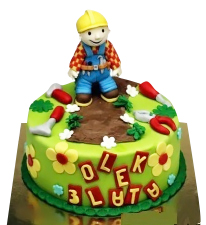 Personalised Bob the Builder Birthday Cake