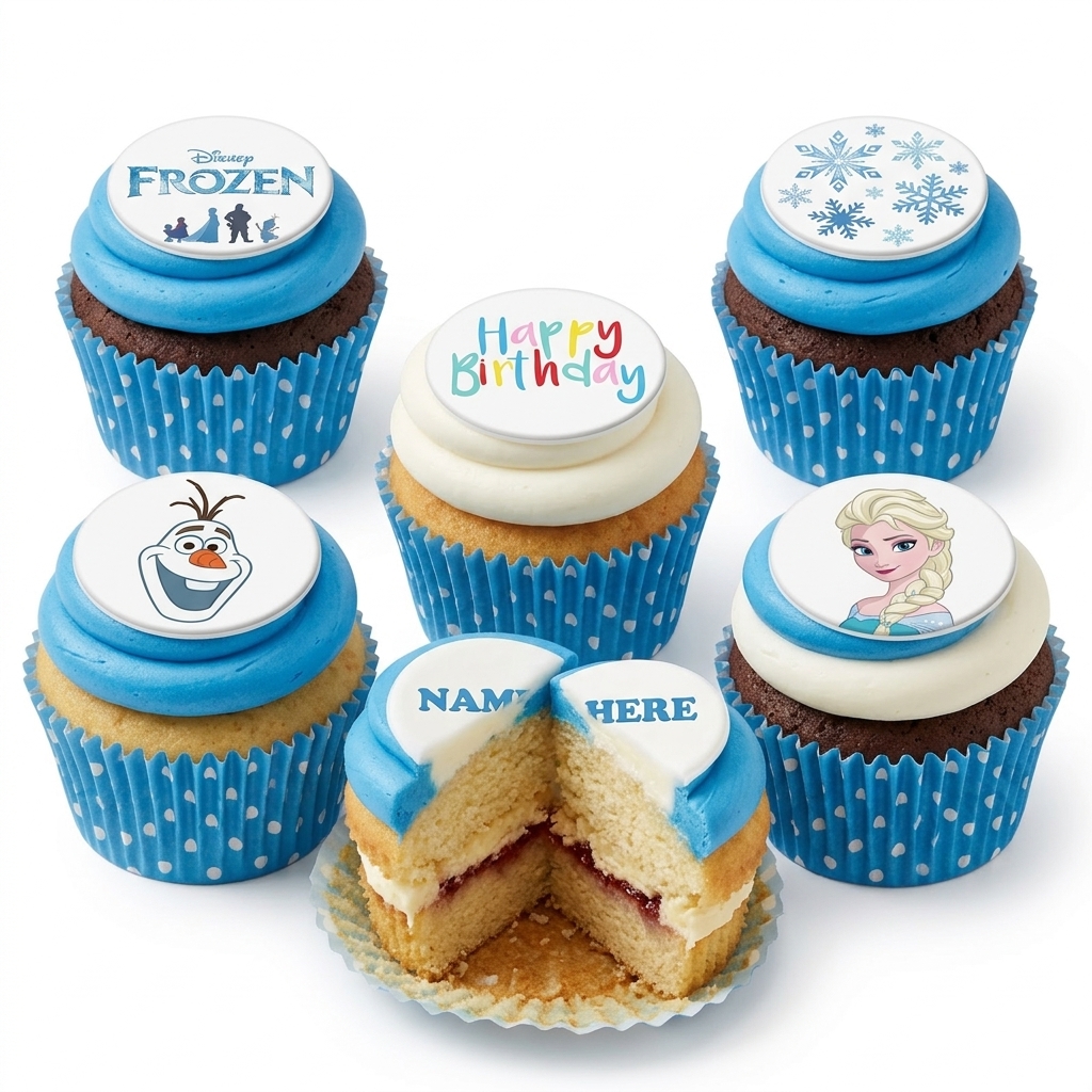 Disney Frozen Birthday Cupcakes