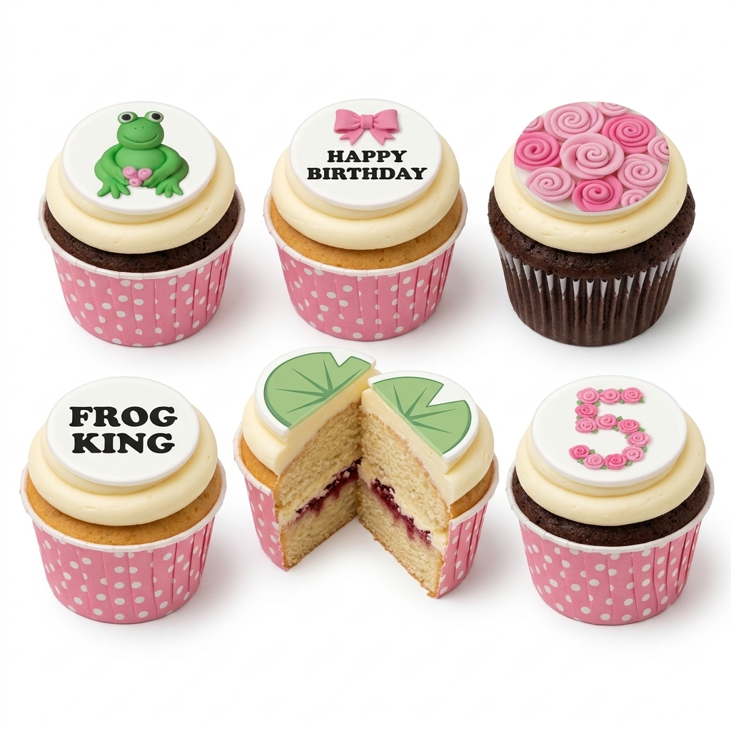 Fun Frog Birthday Cupcakes for Kids