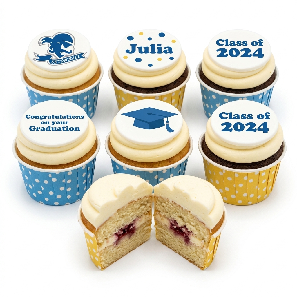 Personalised Graduation Cupcakes