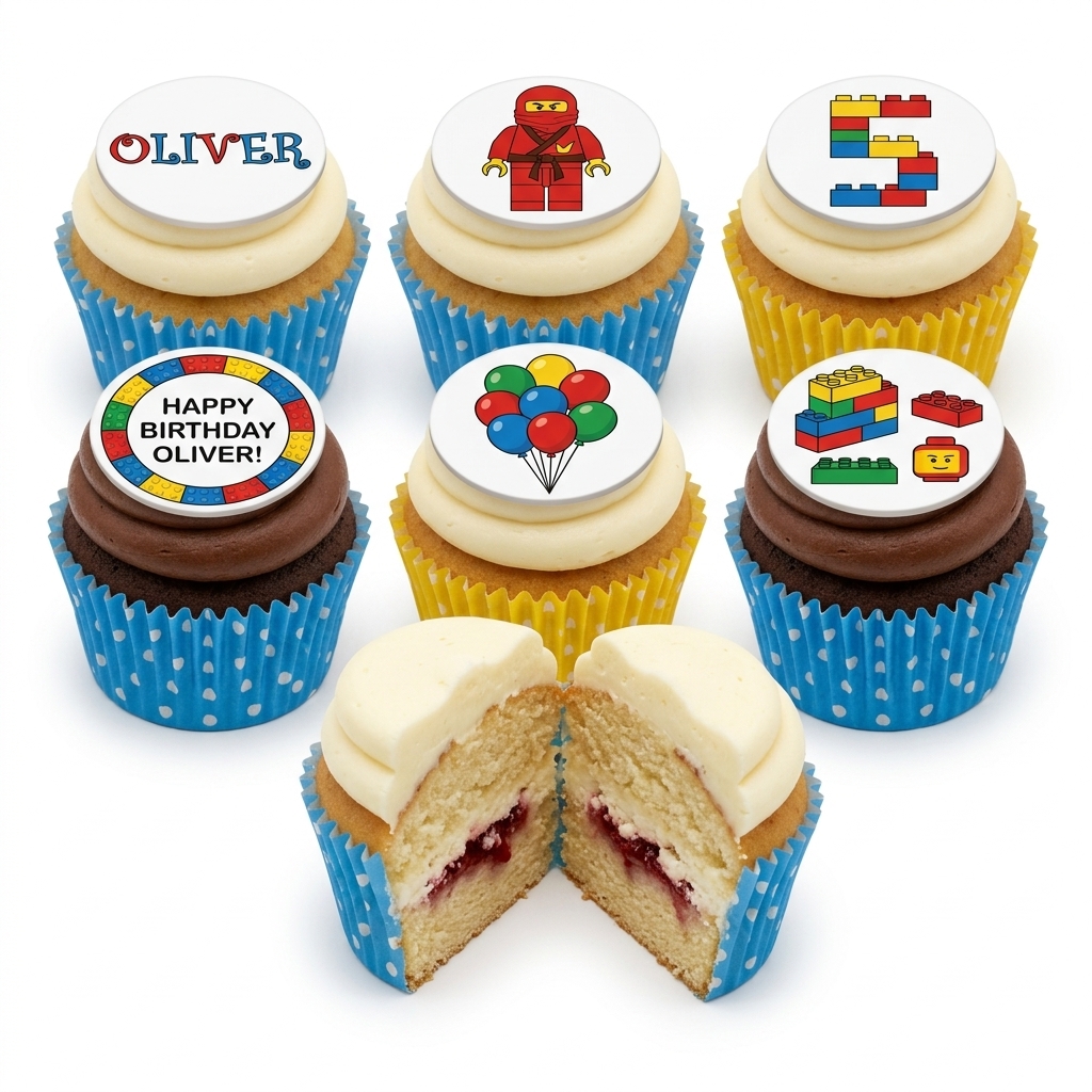 Ninjago Lego Birthday Cupcakes for Kids