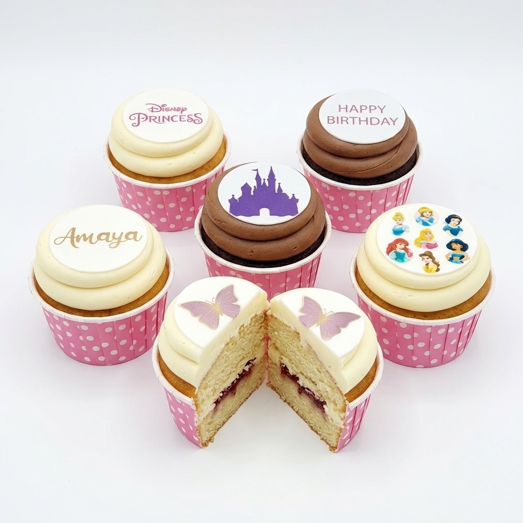 Disney Princess Birthday Cupcakes