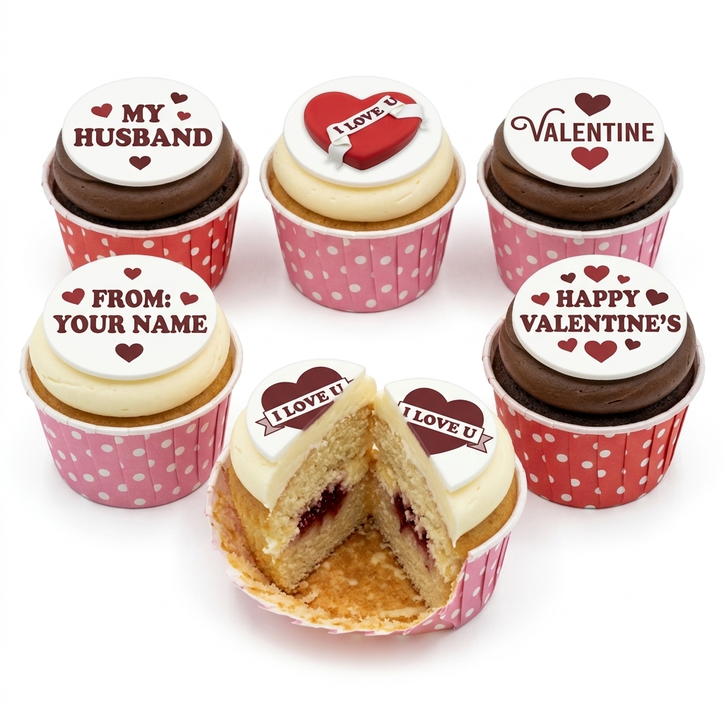 Valentine's Day Heart Cupcakes