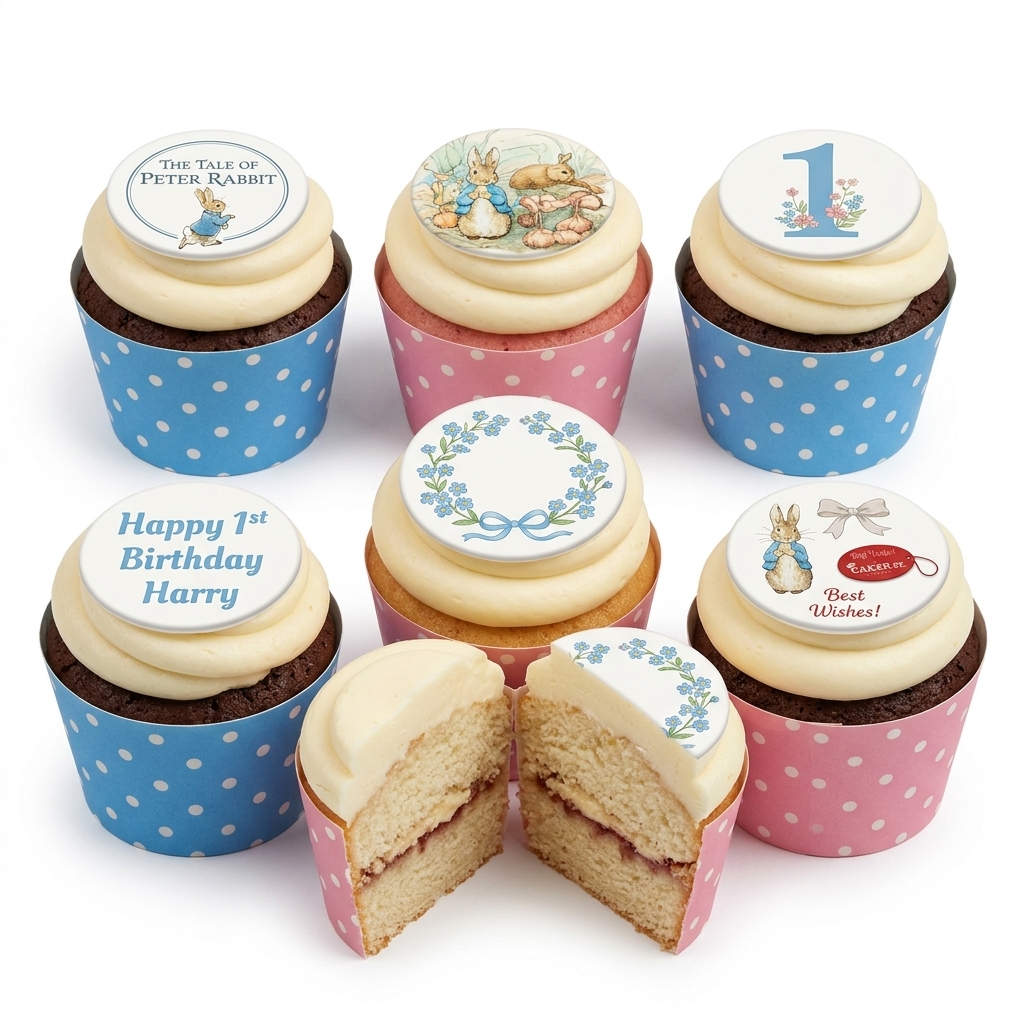Peter Rabbit Birthday Cupcakes