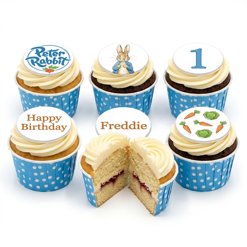 Peter Rabbit 1st Birthday Cupcakes