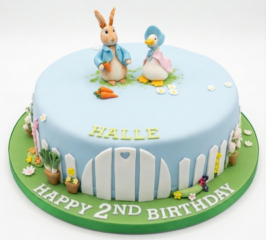 Peter Rabbit & Friends Birthday Cake