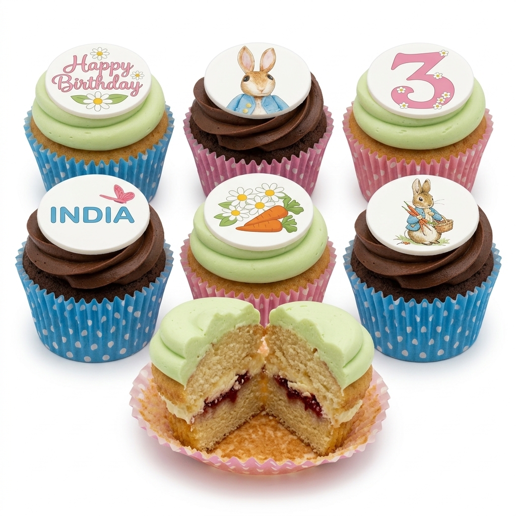 Peter Rabbit Birthday Cupcakes