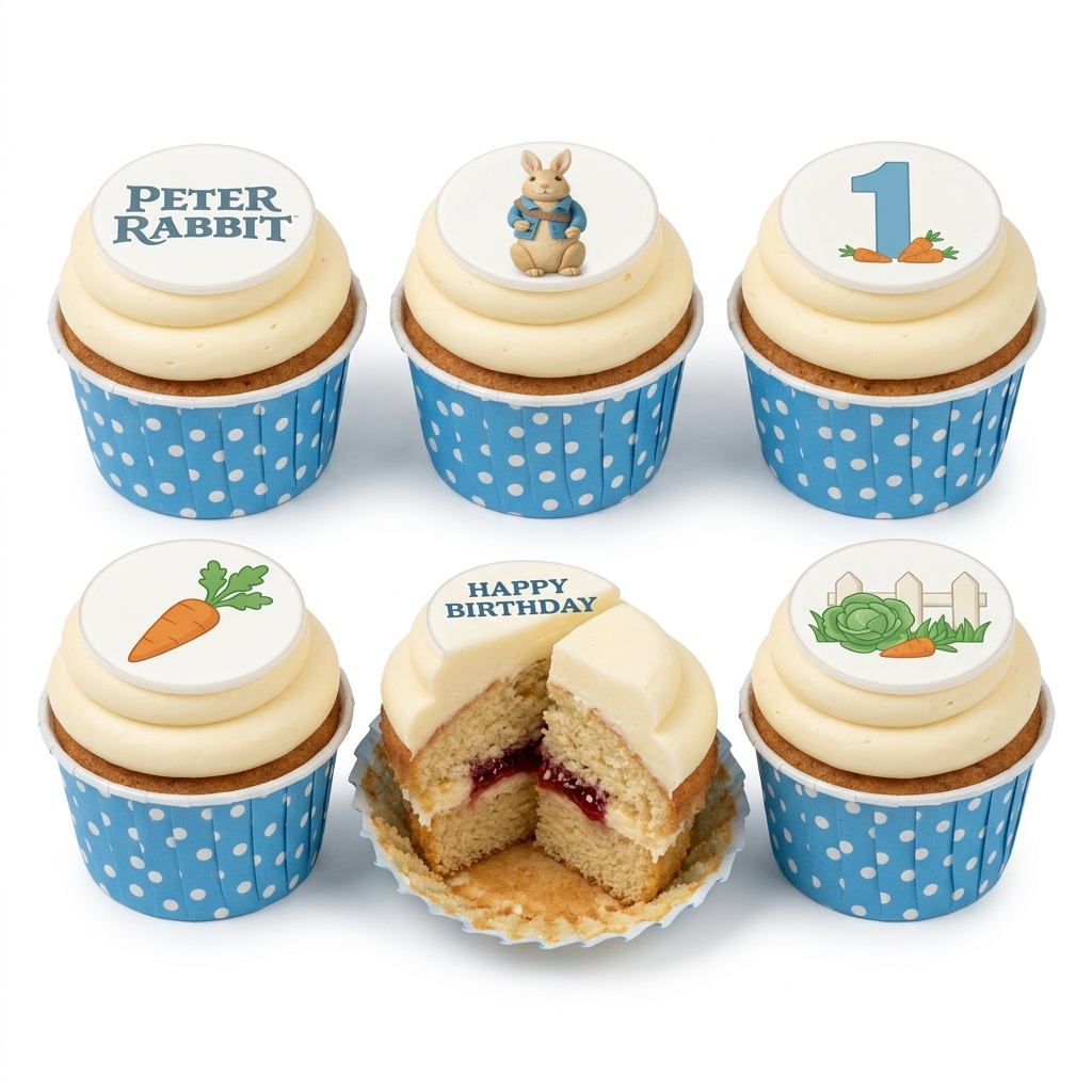 Peter Rabbit Birthday Cupcakes