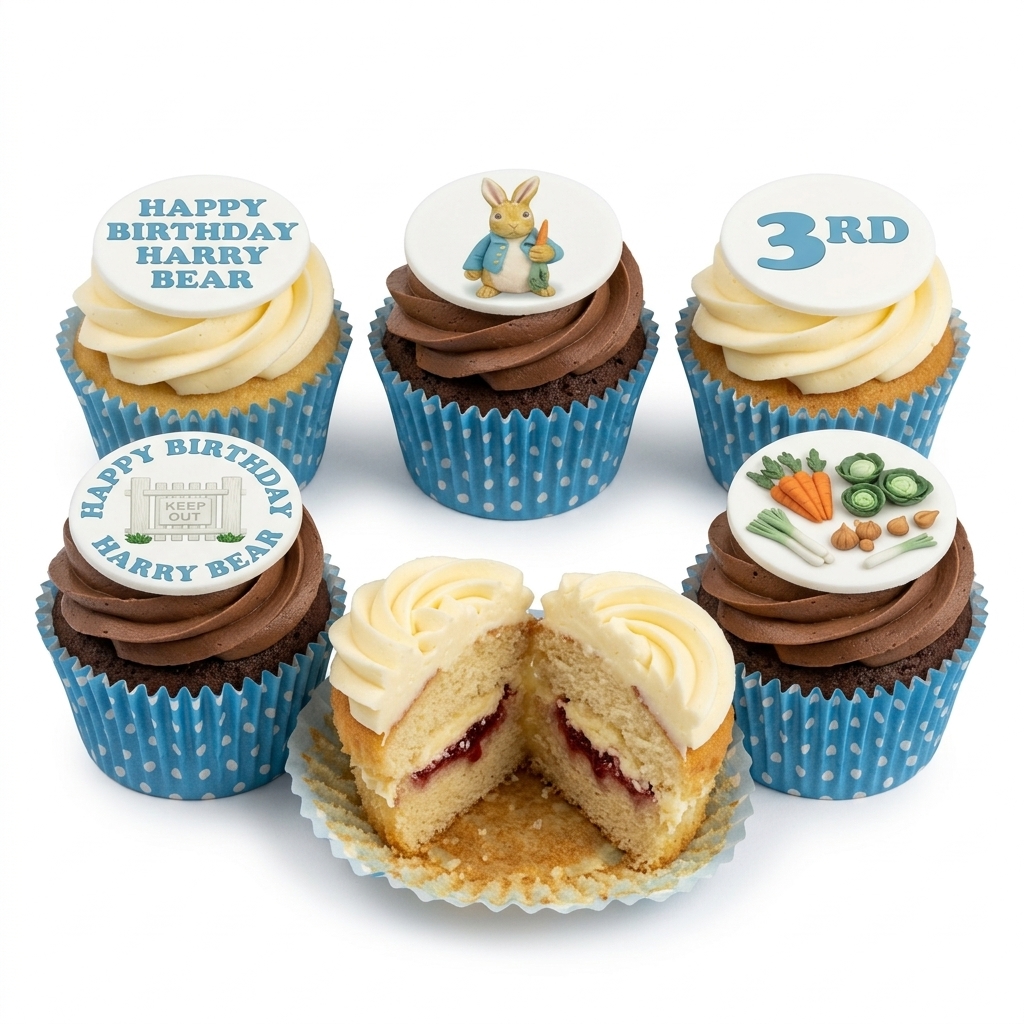 Peter Rabbit Birthday Cupcakes for Kids