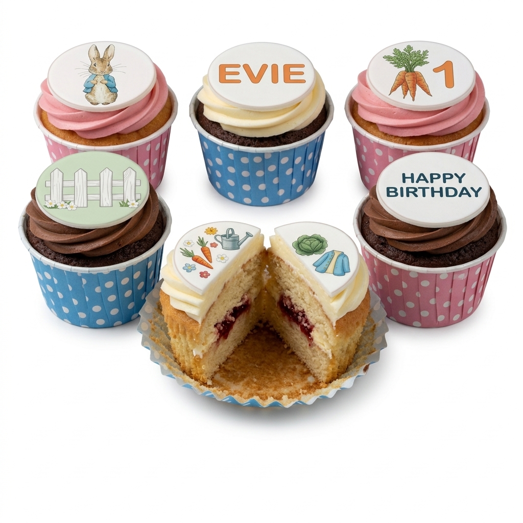 Peter Rabbit Birthday Cupcakes